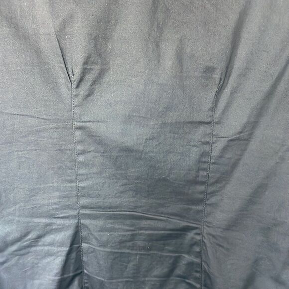 Vintage Black 3/4 Sleeve Shirt with Ruffled Hems, 8 - Picture 5 of 5